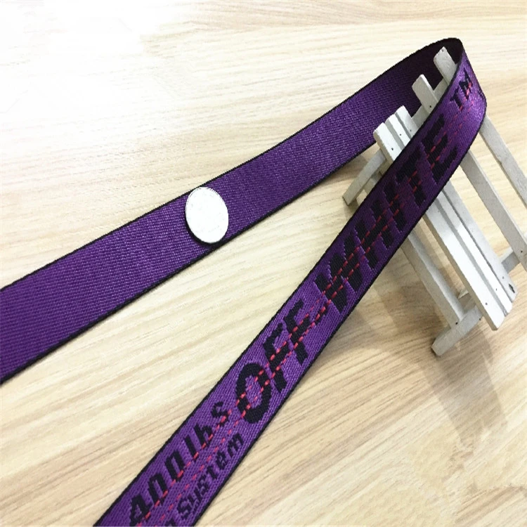 2.5cm off purple 2 метра английские буквы, лента, ленточный ремень, используемый для одежды, сумки, головные уборы, шляпа, есть другой знак, символ, лента DIY ручной работы - Цвет: 2.5cm off purple