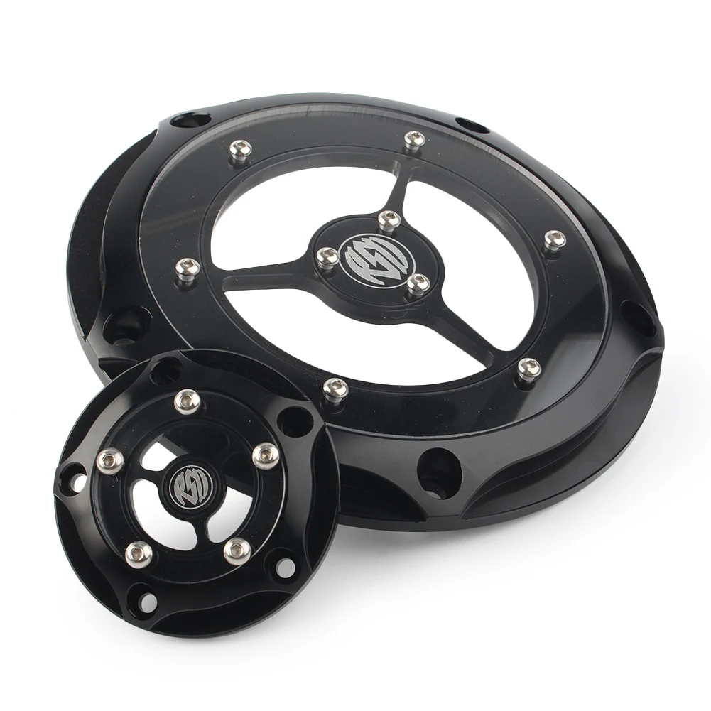 Черный/хром RSD Дерби таймера ГРМ Крышка для Harley Road King Electra Glide Softail FLD FLHR FLHRS FLHTK FXD FXDC и т. Д