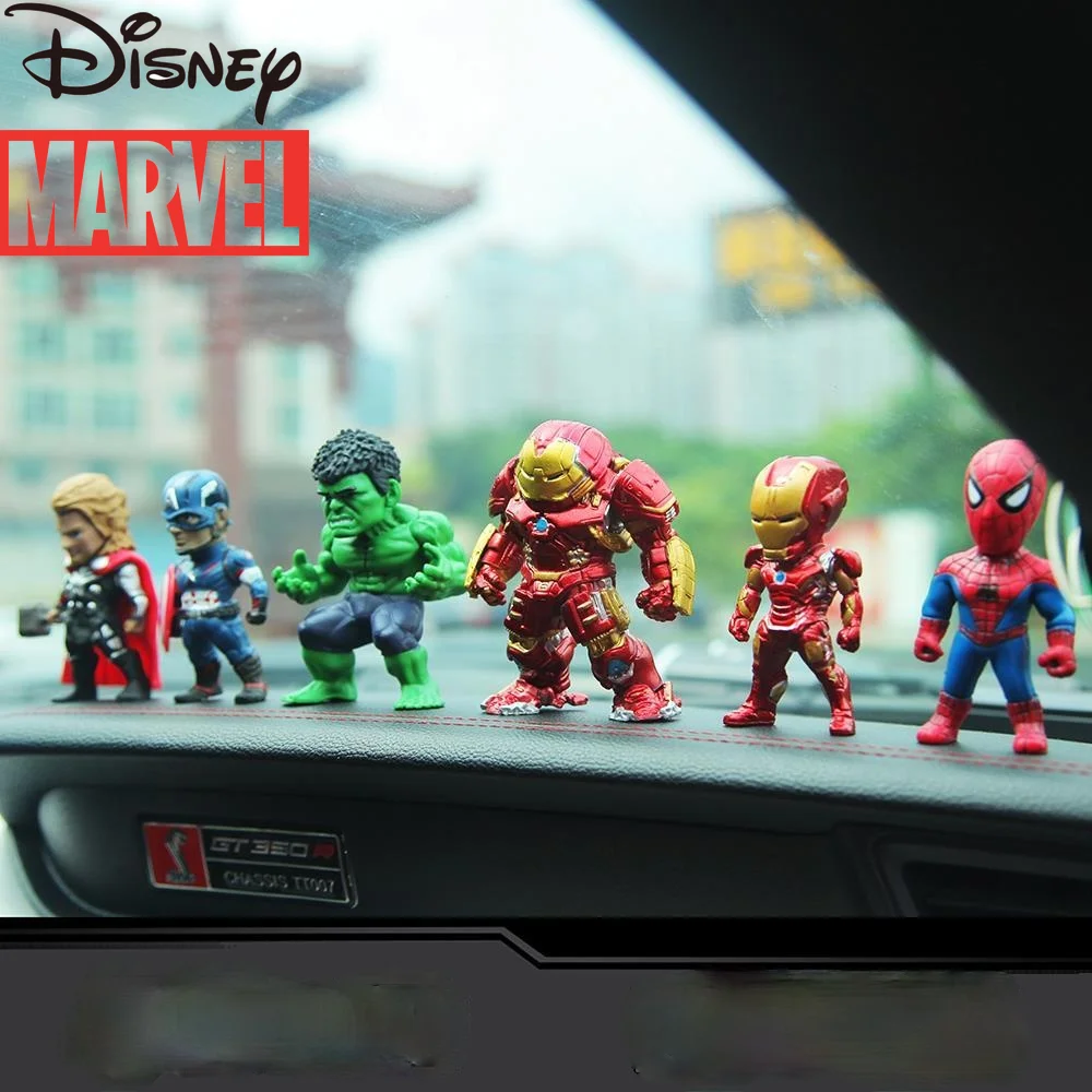 

Disney Marvel Spider-Man Avengers Cartoon Car Decoration Car Creative Doll Doll Hand Shaking Head Decoration