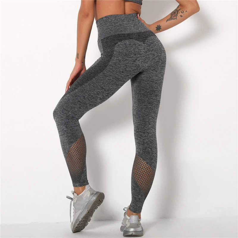 

High Waist Leggings Yoga Pants Gym Exercise Tights Seamless Striped Sexy Hip Yoga Pants Sports Running Fitness Pants Women