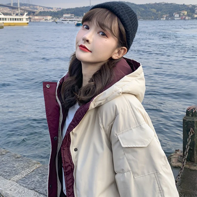 Women Jacket Large size Down Cotton Jackets Winter Jackets Coat Quality Thick Warm Cotton Jackets Casual Parka Overcoat 2XL