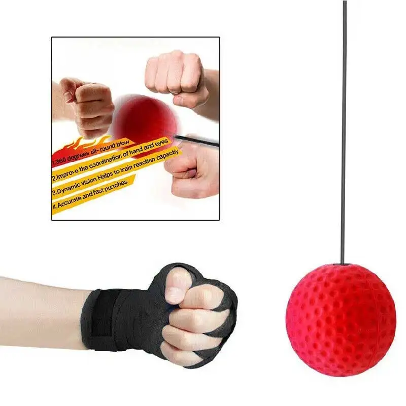 Повязка на голову с мячом для тренировки скорости бокса оборудование фитнеса