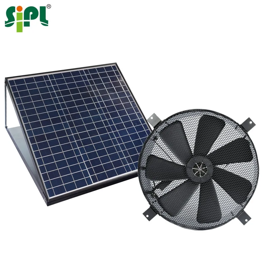 

Solar Vent Tools DC Air Conditioning Kit 40W Solar Panel Powered 14'' Wall Window Mount Hot Air Cooling Ventilation Exhaust Fan
