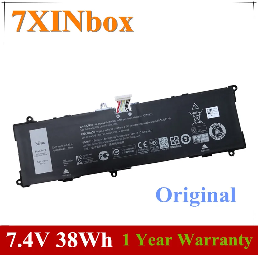 7XINbox 7,4 В 38wh 2H2G4 ноутбук Батарея для DELL Venue 11 Pro 7140 2H2G4 21CP5/63/105 2217-2548 планшет
