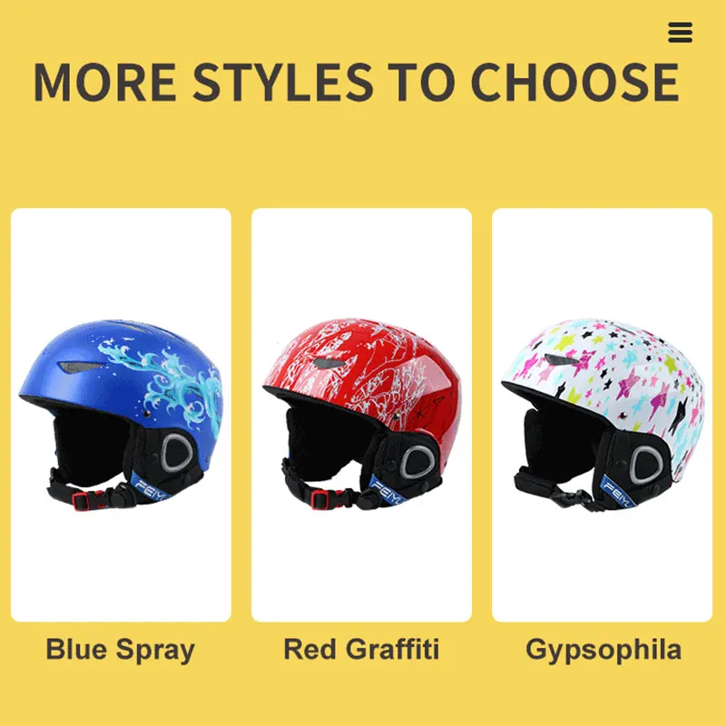 Детский лыжный шлем PHMAX для мальчиков зимние теплые шлемы сноуборда девочек