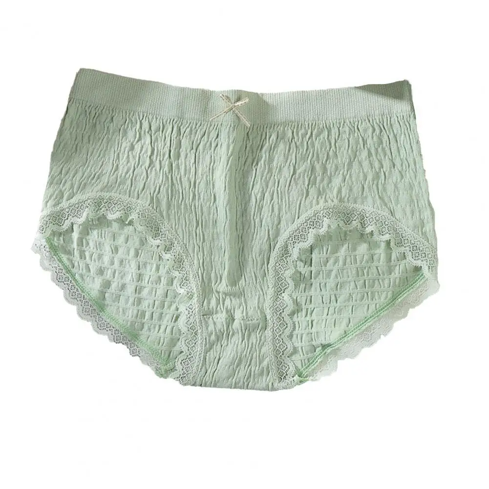 

Women Panties Seamless Lace Sexy High Elasticity Mid Rise Underpants for Daily Wear