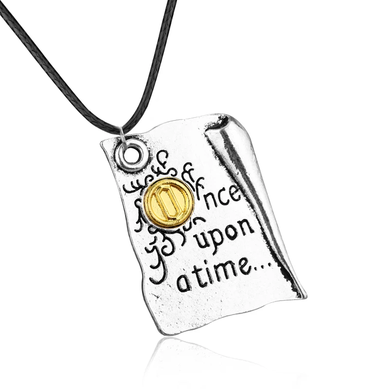 Sliver Модное ожерелье кулон Once Upon a Time Emma Swan подарок дизайн ювелирного ожерелья для женщин Прямая поставка - Окраска металла: Sliver