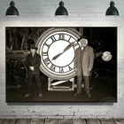 Картина на холсте Назад в будущее, Классический плакат в стиле ретро, настенное украшение для гостиной, спальни, художественное оформление интерьера