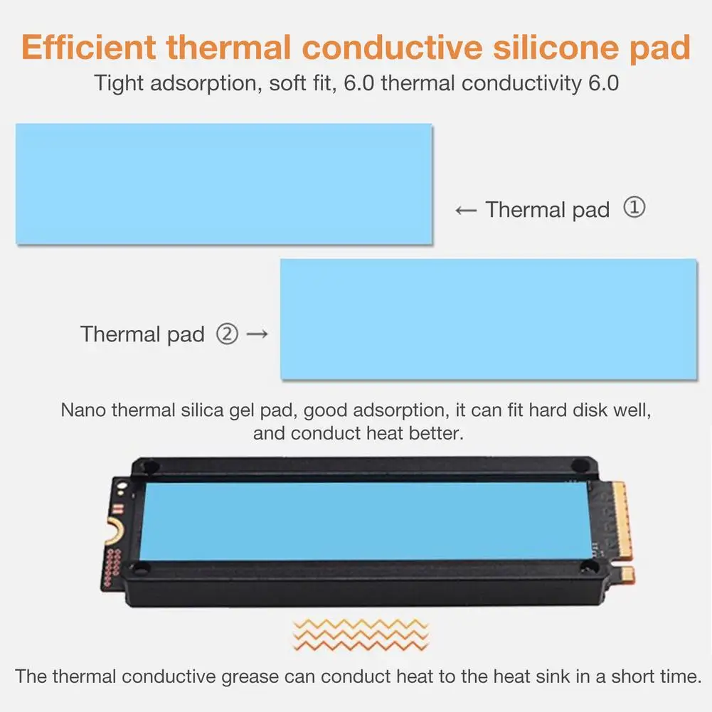 

M2 SSD Heat Sink Heatsink Cooler Temperature OLED Digital Display M.2 2280 NVME SSD Solid Hard Disk Radiator Heat Thermal Pad