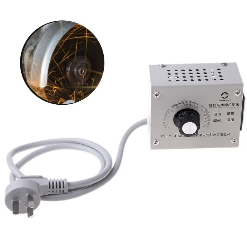 WBT 4000W 220 В Регулируемый регулятор переменного напряжения светильник регулировка