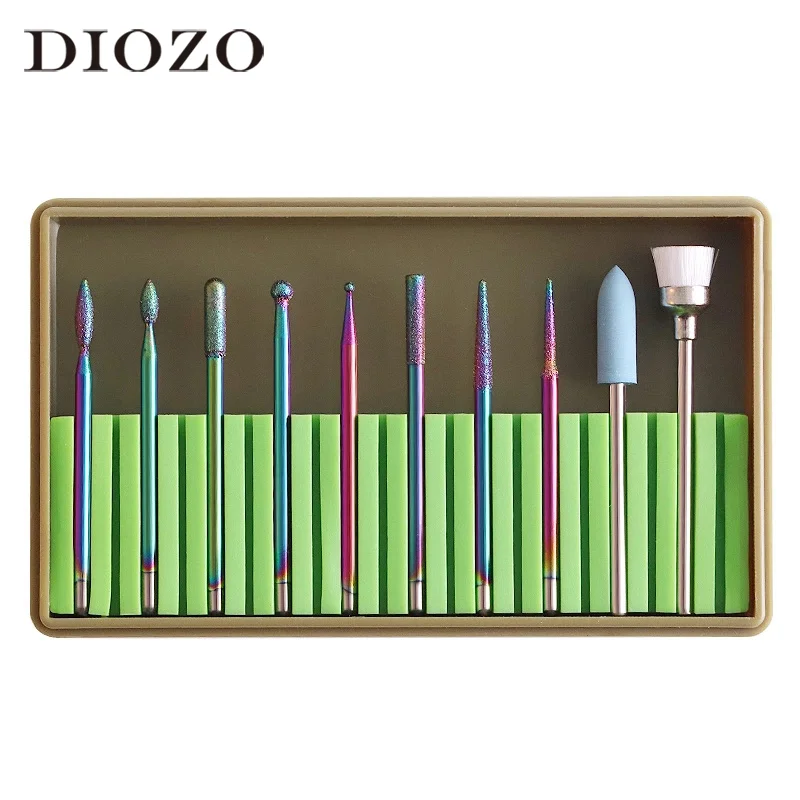 10 шт. сверла для ногтей Шлифовальные дизайна инструменты машинка аксессуары