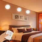 COB Ночной светильник светодиодный сенсорный переключатель освещение шкафа пульт дистанционного управления свет настенный светильник освесветильник шкафа аварийный беспроводной Коридор светильник