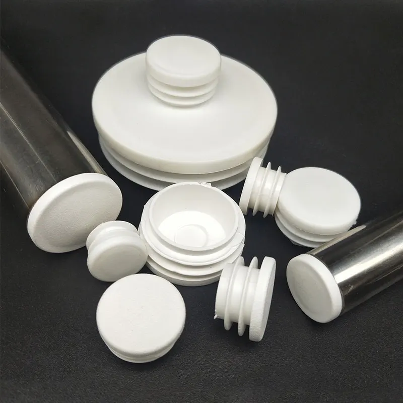 

10PCS White Round Tube Plugs Waterproof Pipe Close Rustproof Anti-scratch Plastic Stopper for Metal Shelf Chair Leg