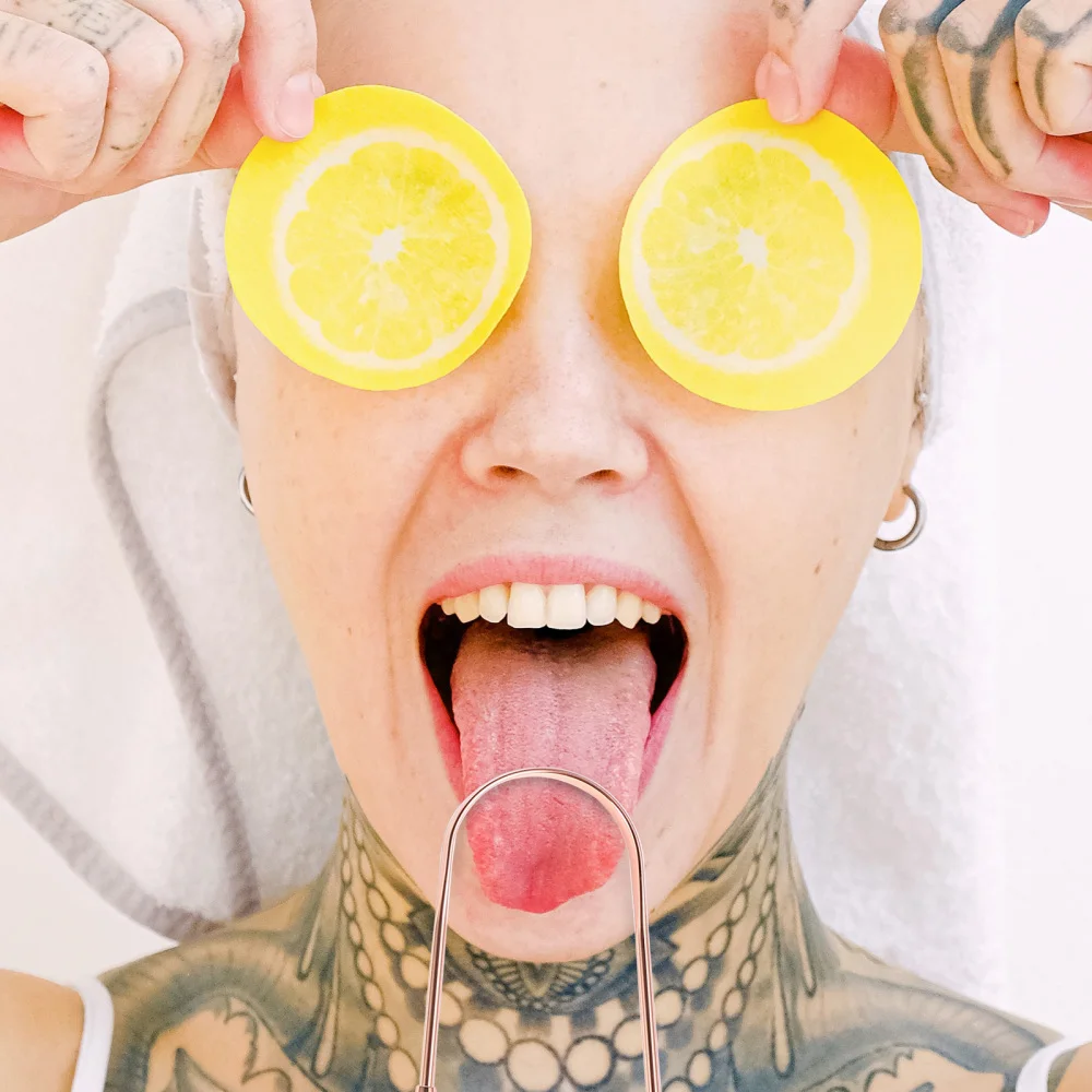 

3PCS Grade Tongue Scraper Reusable Stainless Steel Tongue Cleaning Tool