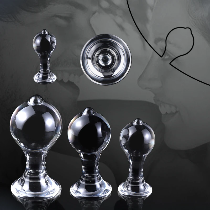 Прозрачная Анальная пробка из смолы с кристаллами ювелирные изделия гладкая