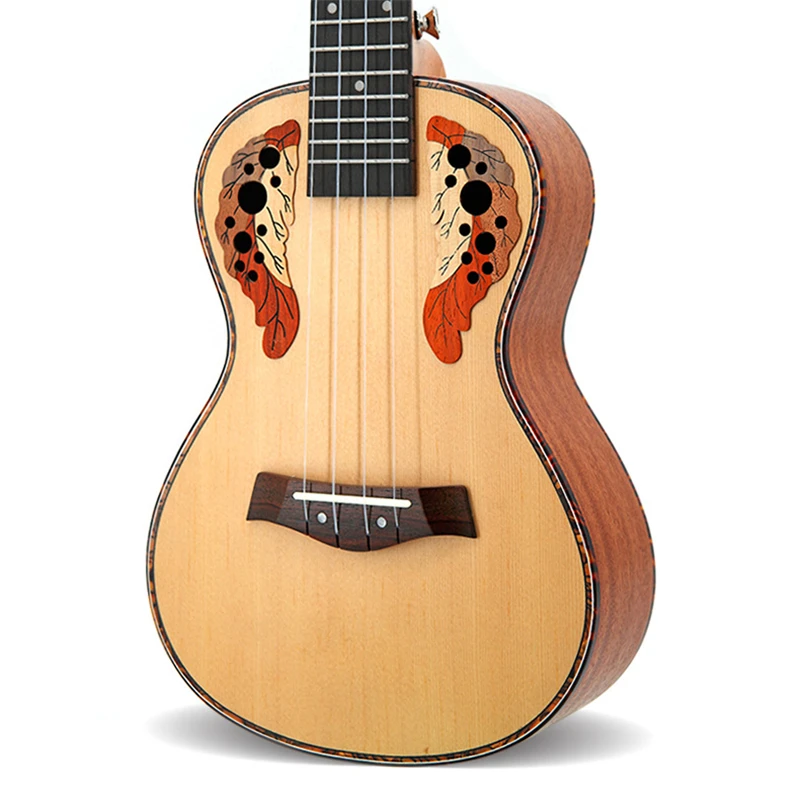 Гавайская гитара 23 дюймов Концерт маленькая Ingman ель Панель винограда отверстие