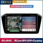 Автомагнитола 2 Din, Android 10, мультимедийный проигрыватель, GPS-навигация, для Volkswagen Passat B8 Magotan 2015 - 2020