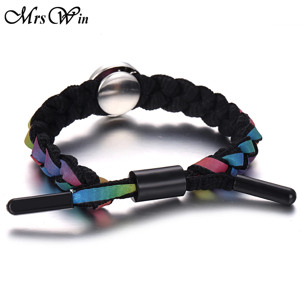 Новые ювелирные изделия браслет ручной работы регулируемый плетеный шнурки