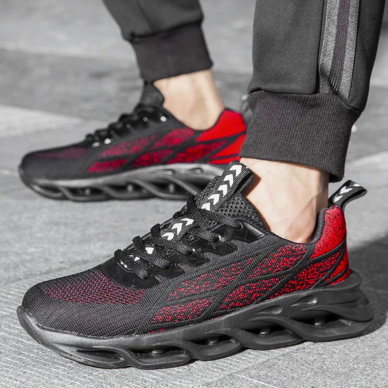 Men Blade Cushioning Running Shoes Lightweight Cheap Men's Sports Shoes Summer Breathable Jogging Footwear Malezapatillas hombre