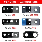 Стеклянный объектив для камеры Vivo IQOO 3 U3 Z1 S7 S9 S9e V17 X21 X50 Pro Y9S Y20 Y31, стеклянный корпус для задней камеры с клеем, стикер + Инструменты