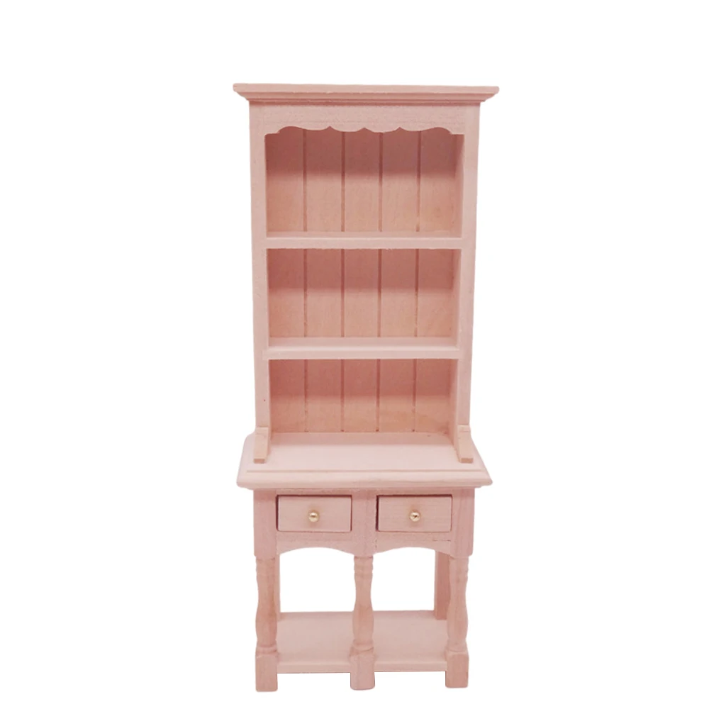 

Wooden 1/12 Scale Doll House Miniature Furniture Storage Shelf BJD Scene DIY Decor Props