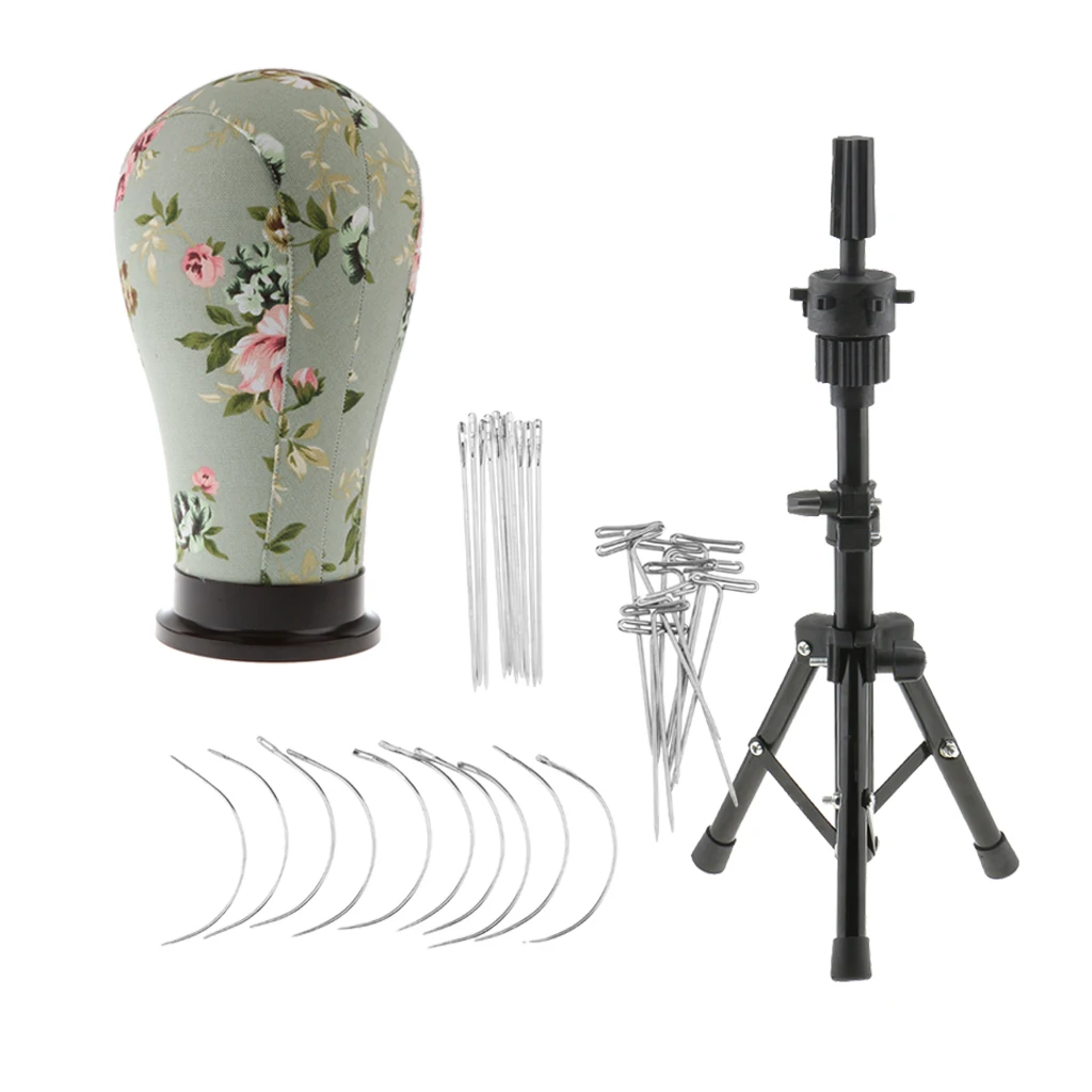 Манекен для костюмированной косметологии 21 дюйм холщовая блочная голова париков