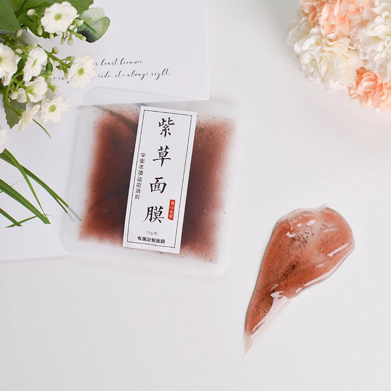 Увлажняющая маска для лица 15 г свежая с экстрактом растений против акне