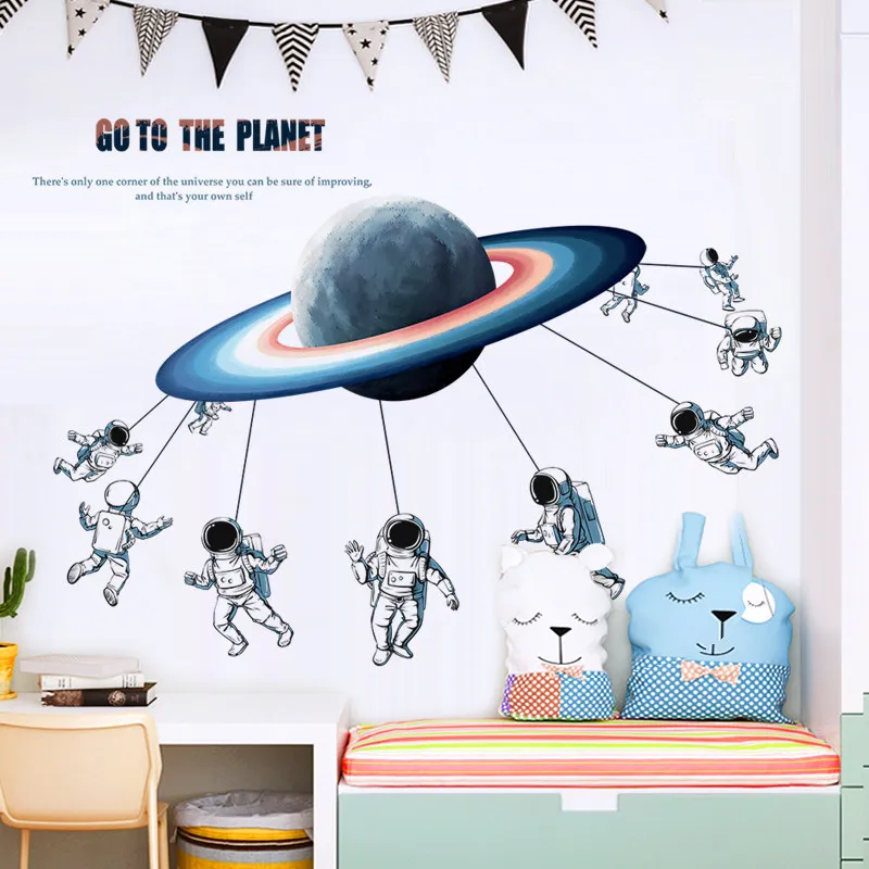 Креативный космический астронавт наклейки на стену домашний декор для гостиной