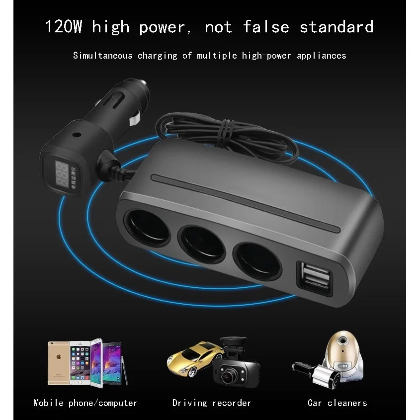 Dual USB Independent Switch Socket For Car Charger With Voltage Monitoring | Автомобили и мотоциклы