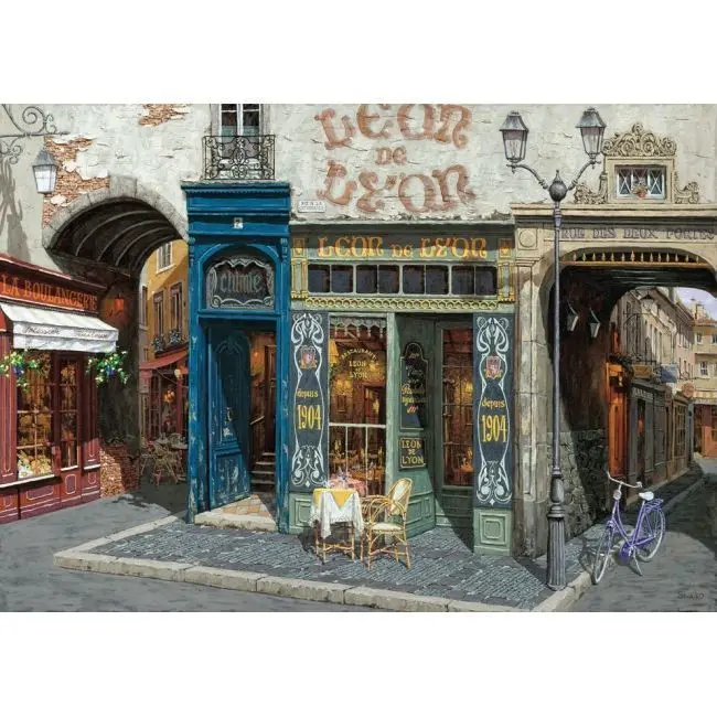 

Художественный пазл Cafe Leon, пазл из 1000 частей