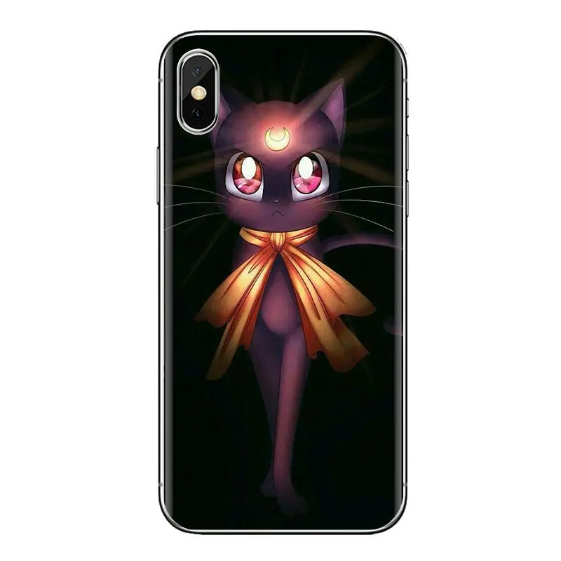 С милым рисунком Сэйлор Мун Луна кошки для huawei G7 G8 P7 P8 P9 Lite Honor 4C 5X 5C 6X Коврики 7 8 9 Y3 Y5