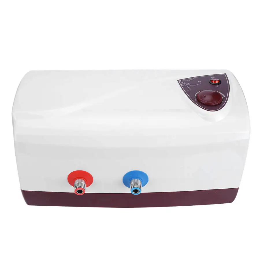 Universial Electric Water Heater W/Temperature Gauge for RV Caravan Motorhome Boat 10L 12V/220V AU Plug Shower ABS |