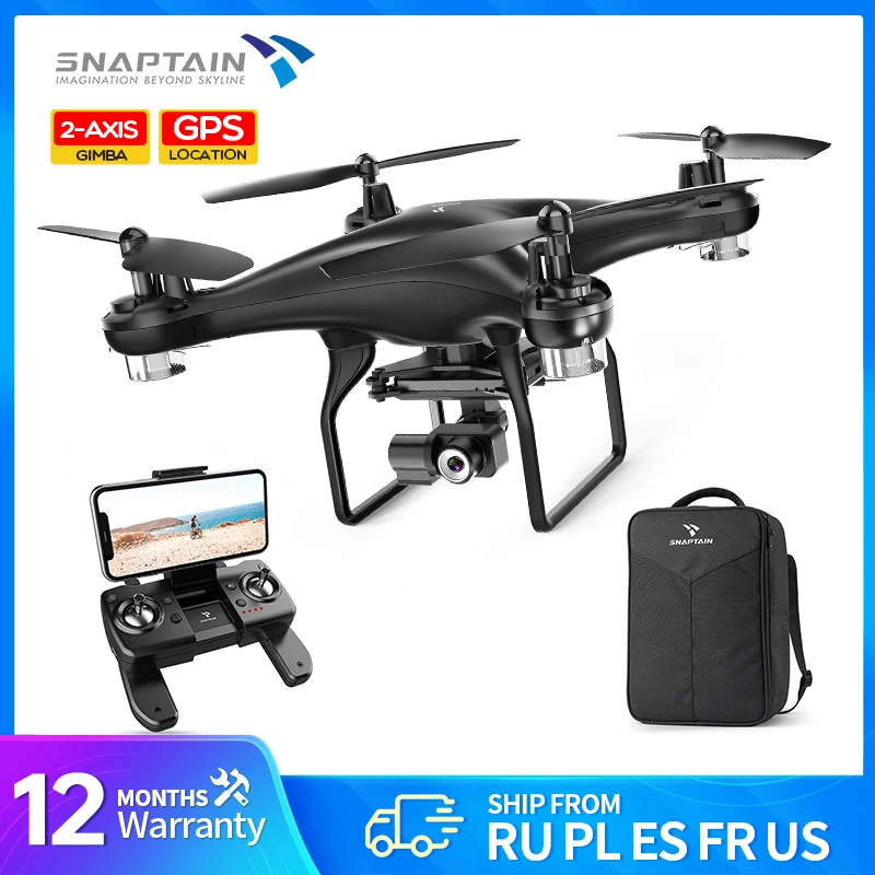 Snaptain SP600N камера Дрон 2 осевой карданный GPS HD 5G WIFI FPV Квадрокоптер Радиоуправляемый