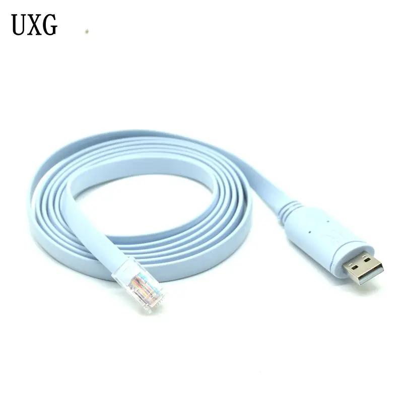 

USB 2.0 to console debugging circuit Router switch configuration cable 1.5m USB to RJ45 connection interface cable 1.5m 5ft