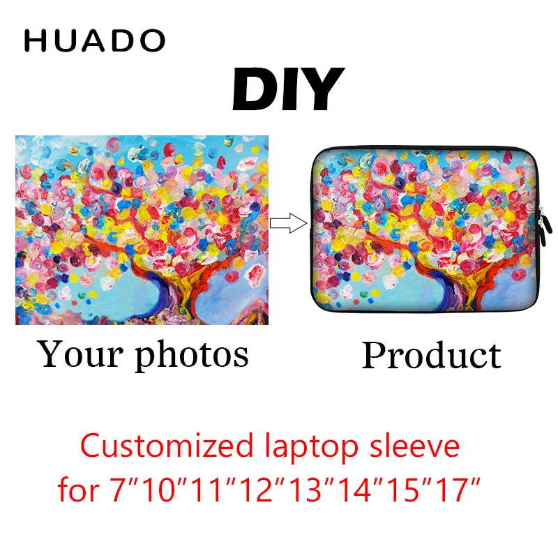 Custom Laptop Sleeve 12" 13" 15" 17" PC Accessory Computer Bag Waterproof Portable Case for Lenovo/Dell/Asus/HP images - 6