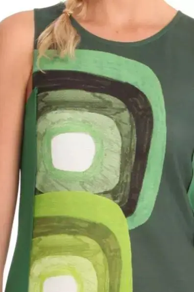 Испанское Платье с принтом без рукавов топ платье платья элегантное