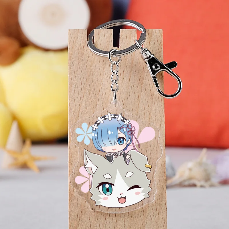 

Re: Zero акриловый брелок Рем Рам Аниме Фигурка Kawaii брелок милый мультяшный персонаж Автомобильная подвеска коллекция подарок для девочки игр...