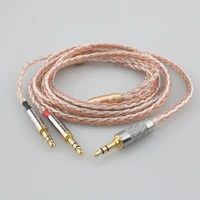 hifi 16 core occ silver plated mixed headphone earphone cable for hifiman sundara ananda he1000se he6se he400i he400se arya