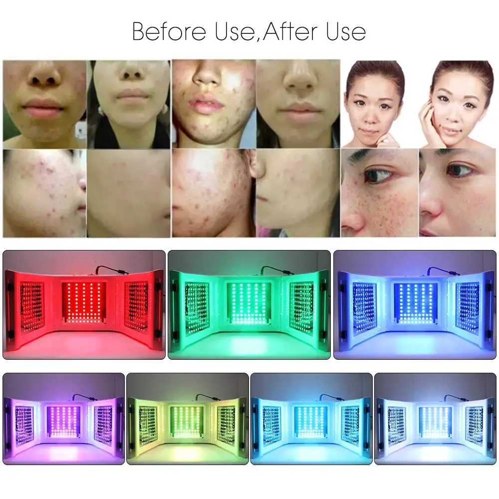 Beauty Star 7 цветов светодиодный светильник Фотон терапия машина PDT фотон лечение кожи акне удалитель против морщин спа светодиодный маска для лица