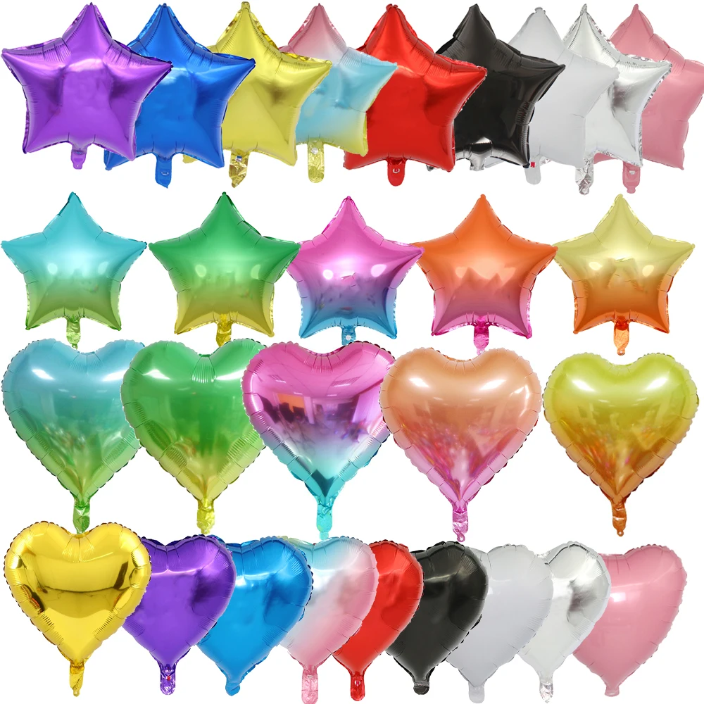 

50 шт., алюминиевые надувные гелиевые шары, 18 дюймов