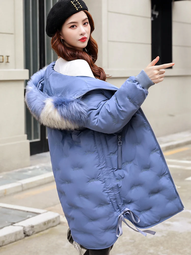 Женская парка Длинная женская куртка с капюшоном женские пальто зимние парки