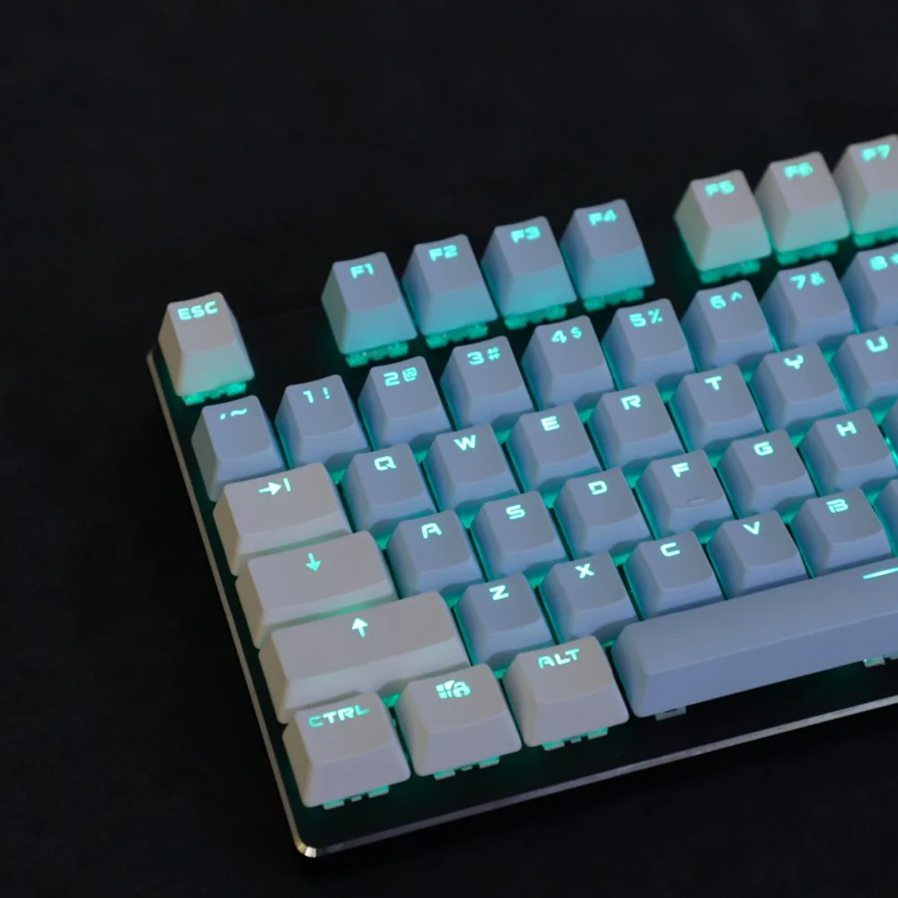 YMDK Double Shot 104, набор ключей в виде брелока из OEM профиля, подходит для механической клавиатуры Cherry MX Switches