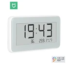 Беспроводные цифровые часы Xiaomi Mijia BT4.0, умные часы для помещения и улицы, гидрометр, термометр, ЖК-экран, измерение температуры