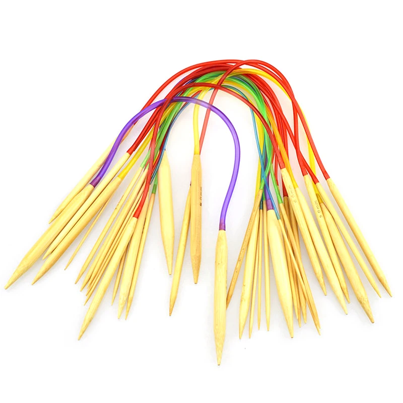 18 шт./компл. разноцветные 40 см стандартные бамбуковые карбонизированные спицы