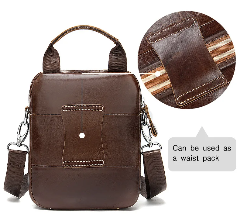 

Men's Genuine Leather Bag Crossbody Bags for Male's Messenger Bag Men Leather Men's Shoulder Bags Male Handbags