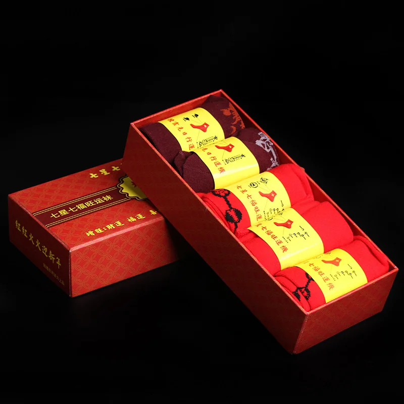 5 парт/лот Huataisui носки семь звезд семь фуван носки/Потяните облако и видите солнце носки