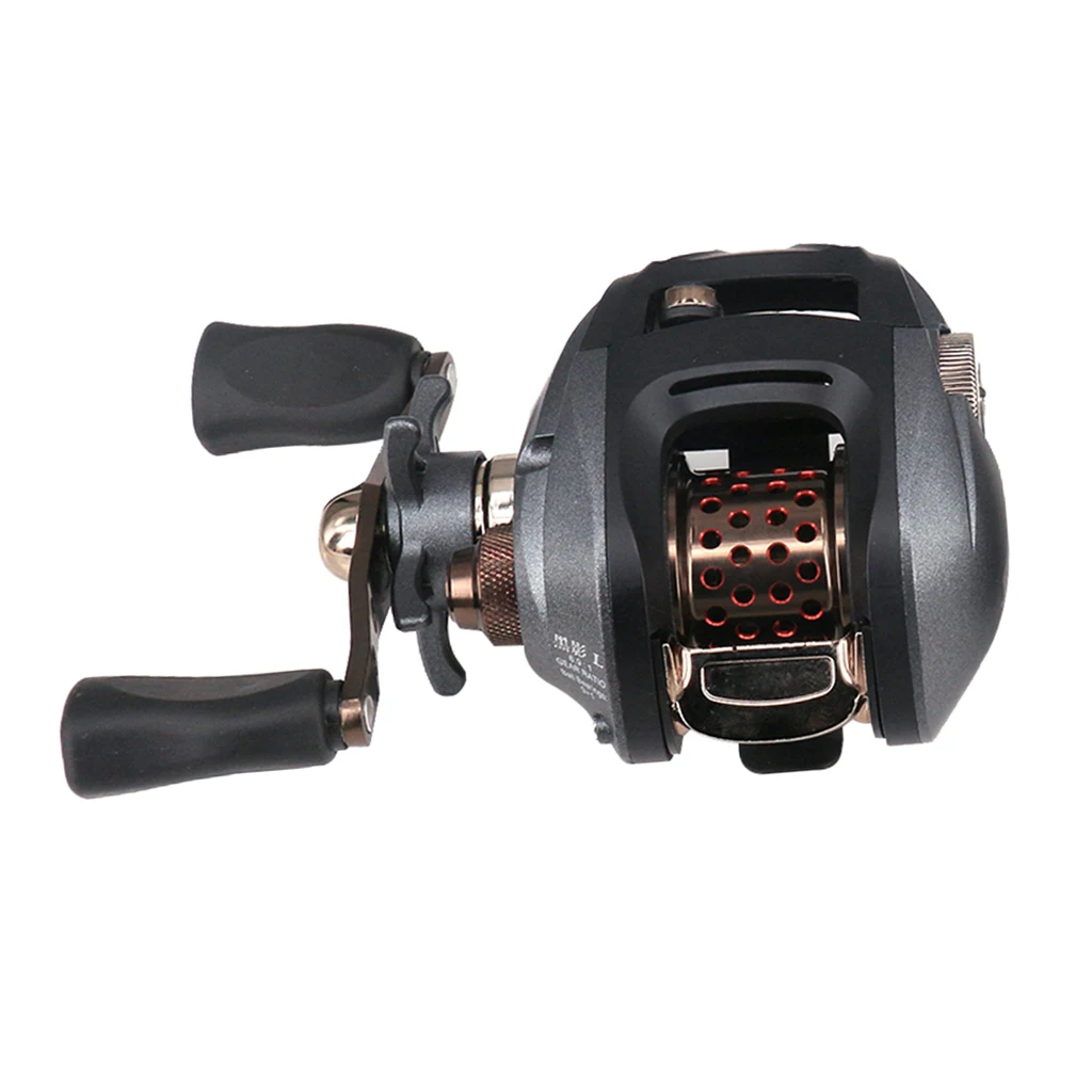 

Metal Durable Low-Profile Water Drop Reel Super Smooth Corrosion Resistant 6.9:1 Fishing Reel Baitcaster Fishing Tackles