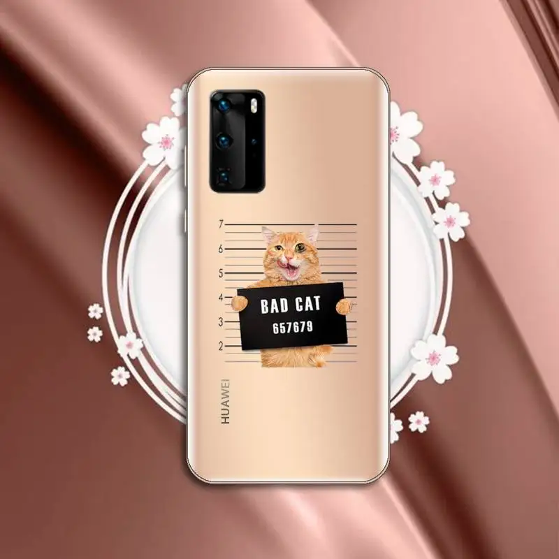 

Cute cat paw cartoon Phone Case Transparent for Huawei P honor 8 10i 20 30 40 smart 2019