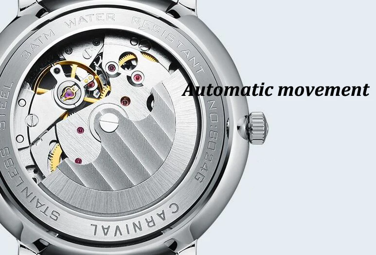 

Fashion Watch Men Waterproof Slim Mesh Wrist Watches For Men Automatic mechanical Sports Watch Clock Relogio Masculino