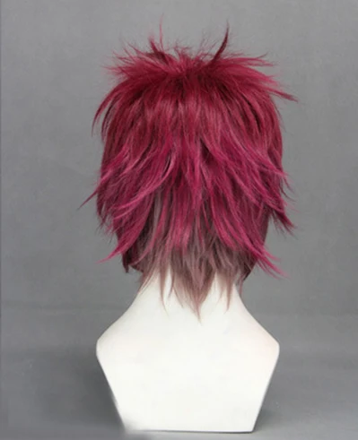 Тёмно-красный термостойкий синтетический парик для влюбленных аято Сакамаки из